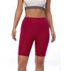 image:imageNELEUS Womens 3 Pack Athletic Shorts for Biker Running Workout with Pocket1010 BlackGreyRed 3 Pack