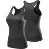 image:imageNELEUS Womens 3 Pack Compression Base Layer Dry Fit Tank Top04 3 Packblack grey blue