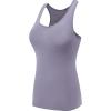 image:imageNELEUS Womens 3 Pack Compression Base Layer Dry Fit Tank Top04 PinkPurpleBlackish Green 3 Pack