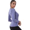 image:imageNELEUS Womens 3 Pack Compression Shirts Long Sleeve Yoga Athletic Running T Shirt8021 Blue purple pink