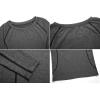 image:imageNELEUS Womens 3 Pack Compression Shirts Long Sleeve Yoga Athletic Running T Shirt8021black grey white
