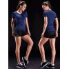 image:imageNELEUS Womens 3 Pack Compression Workout Athletic Shirt8016 BlackGreyNavy Blue 3 Pack