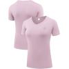 image:imageNELEUS Womens 3 Pack Compression Workout Athletic Shirt8016 PinkPurpleBlackish Green 3 Pack