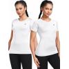 image:imageNELEUS Womens 3 Pack Compression Workout Athletic Shirt8018 BlackGreyWhite