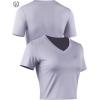 image:imageNELEUS Womens 3 Pack Compression Workout Athletic ShirtVneck BlackGreyLight Purple  3 Pack