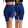 image:imageNELEUS Womens 8 Biker Shorts High Waist Tummy Control Workout Running Shorts for Gym Yoga9044 BlackBlueRed 3 Pack