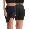 image:imageNELEUS Womens 8 Biker Shorts High Waist Tummy Control Workout Running Shorts for Gym Yoga9044 BlackGreyPink 3 Pack