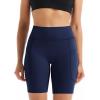 image:imageNELEUS Womens 8 Biker Shorts High Waist Tummy Control Workout Running Shorts for Gym Yoga9119 BlackGreyDark Navy 3 Pack