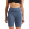 image:imageNELEUS Womens 8 Biker Shorts High Waist Tummy Control Workout Running Shorts for Gym Yoga9119 BlackGreyNavy Blue 3 Pack
