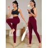 image:imageNELEUS Womens Soft Leggings9017 Yoga Pant 3 PackblueNavyRed