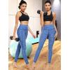 image:imageNELEUS Womens Soft Leggings9033 Yoga Pant 3 Pack Black grey blue