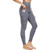 image:imageNELEUS Womens Soft Leggings9033 Yoga Pant 3 Pack Black grey navy Blue