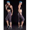 image:imageNELEUS Womens Tummy Control High Waist Capri Running Leggings Yoga Pants with Pocket9027 BlackGreyBurgundy 3 Pack