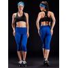 image:imageNELEUS Womens Tummy Control High Waist Capri Running Leggings Yoga Pants with Pocket9027 BurgundyBlueRose Red 3 Pack