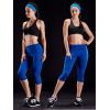 image:imageNELEUS Womens Tummy Control High Waist Capri Running Leggings Yoga Pants with Pocket9027 BurgundyBlueRose Red 3 Pack