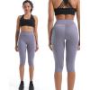 image:imageNELEUS Womens Tummy Control High Waist Capri Running Leggings Yoga Pants with Pocket9120 BlackGreyPurple 3 Pack