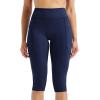 image:imageNELEUS Womens Tummy Control High Waist Capri Running Leggings Yoga Pants with Pocket9120 BlackNavy Blue 2 Pack