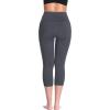image:imageNELEUS Womens Tummy Control High Waist Capri Running Leggings Yoga Pants with PocketZ109 BlackBlueBurgundy 3 Pack
