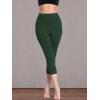 image:imageNELEUS Womens Tummy Control High Waist Capri Running Leggings Yoga Pants with PocketZ109 BlackGreyDark Green 3 Pack