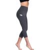 image:imageNELEUS Womens Tummy Control High Waist Capri Running Leggings Yoga Pants with PocketZ109 BlackGreyNavy 3 Pack