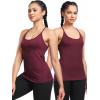 image:imageNELEUS Womens Workout Tank Top Racerback Yoga Tanks Athletic Gym Shirts8057 BlackGreyBurgundy 3 Pack