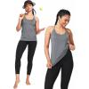 image:imageNELEUS Womens Workout Tank Top Racerback Yoga Tanks Athletic Gym Shirts8057 BlackGreyWhite 3 Pack