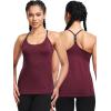 image:imageNELEUS Womens Workout Tank Top Racerback Yoga Tanks Athletic Gym Shirts8057 Rosy BrownCoffeeBurgundy 3 Pack