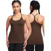 image:imageNELEUS Womens Workout Tank Top Racerback Yoga Tanks Athletic Gym Shirts8057 Rosy BrownCoffeeBurgundy 3 Pack