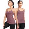 image:imageNELEUS Womens Workout Tank Top Racerback Yoga Tanks Athletic Gym Shirts8057 Rosy BrownCoffeeBurgundy 3 Pack