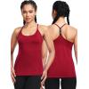 image:imageNELEUS Womens Workout Tank Top Racerback Yoga Tanks Athletic Gym Shirts8057 Rosy BrownRedBurgundy 3 Pack