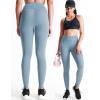 image:imageNELEUS Womens Yoga Pant Tummy Control High Waist Running Leggings with Pocket9124 BlackGreyGrayish Blue 3 Pack