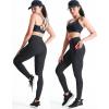 image:imageNELEUS Womens Yoga Pant Tummy Control High Waist Running Leggings with Pocket9124 BlackGreyGrayish Blue 3 Pack