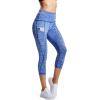 image:imageNELEUS Womens Yoga Running Capris Tummy Control High Waist Workout Pants9034 BlackGreyBlue 3 Pack