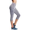 image:imageNELEUS Womens Yoga Running Capris Tummy Control High Waist Workout Pants9034 BlackGreyNavy Blue 3 Pack
