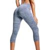 image:imageNELEUS Womens Yoga Running Capris Tummy Control High Waist Workout Pants9034 BlackGreyNavy Blue 3 Pack