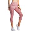 image:imageNELEUS Womens Yoga Running Capris Tummy Control High Waist Workout Pants9034 BlackGreyRed 3 Pack
