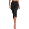 image:imageNELEUS Womens Yoga Running Capris Tummy Control High Waist Workout Pants9042 BlackBlack 2 Pack