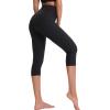 image:imageNELEUS Womens Yoga Running Capris Tummy Control High Waist Workout Pants9042 BlackBlack 2 Pack