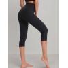 image:imageNELEUS Womens Yoga Running Capris Tummy Control High Waist Workout Pants9042 BlackBlack 2 Pack