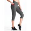 image:imageNELEUS Womens Yoga Running Capris Tummy Control High Waist Workout Pants9123 BlackGreyDark Navy Blue 3 Pack