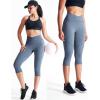 image:imageNELEUS Womens Yoga Running Capris Tummy Control High Waist Workout Pants9123 BlackGreyNavy Blue  3 Pack