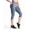 image:imageNELEUS Womens Yoga Running Capris Tummy Control High Waist Workout Pants9123 BlackGreyNavy Blue  3 Pack