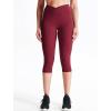 image:imageNELEUS Womens Yoga Running Capris Tummy Control High Waist Workout Pants9123 BlackGreyRed 3 Pack