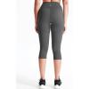 image:imageNELEUS Womens Yoga Running Capris Tummy Control High Waist Workout Pants9123 BlackGreyRed 3 Pack