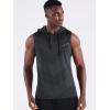image:imageNeleus Mens Workout Tank Tops 3 Pack Sleeveless Running Shirts with Hoodie5098 BlackGreyRed 3 Pack