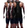 image:imageNELEUS Mens 3 Pack Dry Fit YBack Muscle Tank Workout Gym Shirt5031 3 Pack BlackBlackBlack