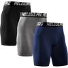 image:imageNELEUS Mens 3 Pack Performance Compression Shorts6028 3 Pack Black grey navy Blue