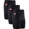 image:imageNELEUS Mens 3 Pack Running Compression Shorts with Pockets6072 BlackBlackBlack 3 Pack
