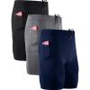 6072 Black/Grey/Navy Blue 3 Pack