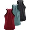 image:imageNELEUS Mens 3 Pack Running Tank Top Dry Fit YBack Athletic Workout Tank Tops5069 Grey BlackLight GreenRed 3 Pack